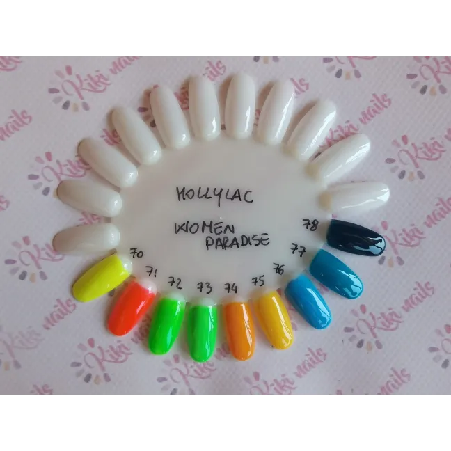 Semipermanente Mollylac WOMEN IN PARADISE Allepaznokcie 5 ml, unghie Allepaznokcie, SEMIPERMANENTI unghie.