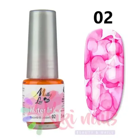 Acquarello Mollylac WATER INK Allepaznokcie 5 ml, unghie Allepaznokcie, OUTLET unghie.