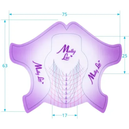 Cartine nailform PERFECT SALON FLEXIBLE Allepaznokcie 100 pz, unghie Allepaznokcie, NAILFORM CARTINE - TIP unghie.