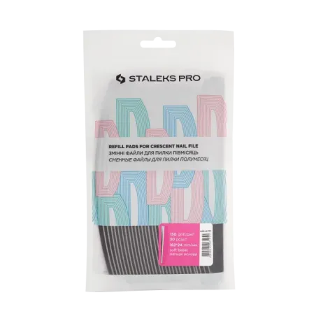 Ricambi refill lime monouso adesive mezzaluna STALEKS Expert 40, grit vari, 30 pz, unghie Staleks, MONOUSO unghie.