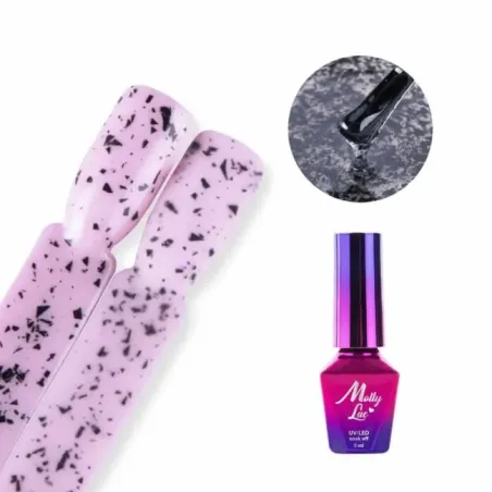 Finish senza dispersione BLACK JACK Mollylac Allepaznokcie 5 ml, unghie Allepaznokcie, BASI & TOP unghie.