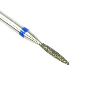 Punta fresa cuticole, forma candela medium, in diamante, unghie Allepaznokcie, PUNTE FRESA unghie.