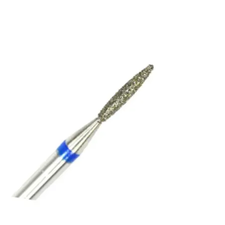 Punta fresa cuticole, forma candela medium, in diamante, unghie Allepaznokcie, PUNTE FRESA unghie.