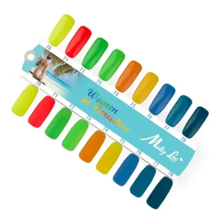 Semipermanente Mollylac WOMEN IN PARADISE Allepaznokcie 5 ml, unghie Allepaznokcie, SEMIPERMANENTI unghie.