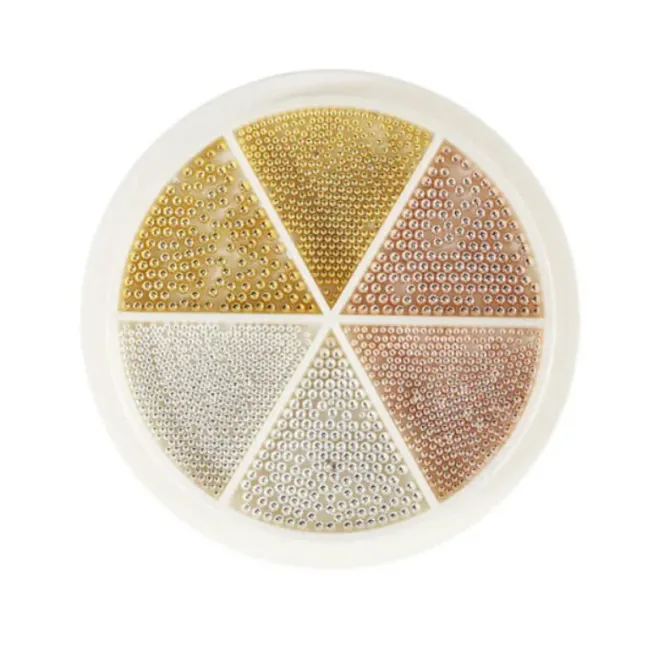 Ruota sfere caviar oro, argento, rose gold 15gr, unghie Altro, OUTLET unghie.