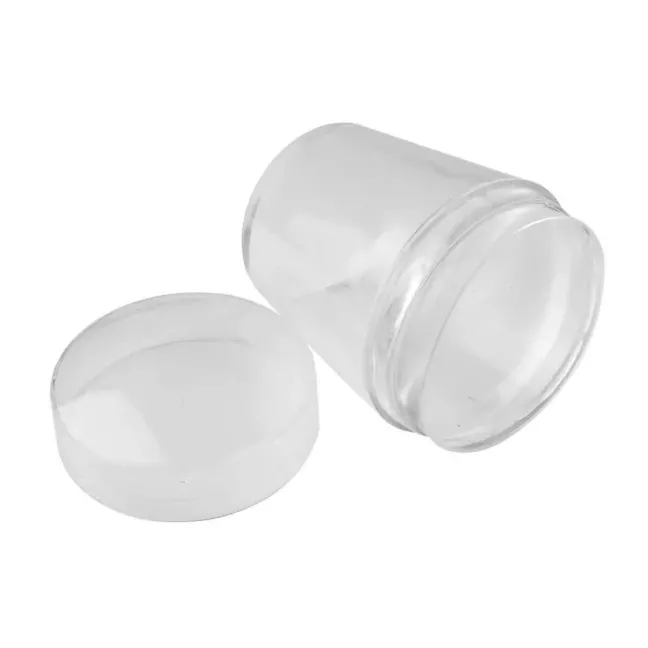 Kit per nail art stamping in silicone trasparente con tappo protettivo, unghie Allepaznokcie, UTENSILI unghie.