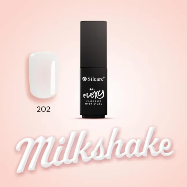 Semipermanente hybrid Flexy bianco lattiginoso LIMITED EDITION n. 202, unghie Silcare, SEMIPERMANENTI unghie.