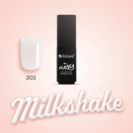 Semipermanente hybrid Flexy bianco lattiginoso LIMITED EDITION n. 202, unghie Silcare, SEMIPERMANENTI unghie.