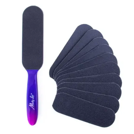 Base lima pedicure holo con 10 refill monouso 100/180 MollyLac, unghie Allepaznokcie, MONOUSO unghie.