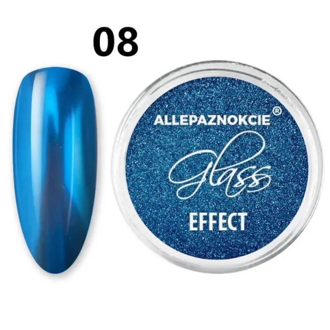 Polvere effetto specchio/mirror monocolore GLASS Mollylac 1gr, unghie Allepaznokcie, GLITTER - POLVERI - PIGMENTI unghie.