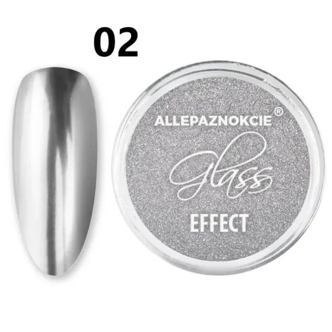 Polvere effetto specchio/mirror monocolore GLASS Mollylac 1gr, unghie Allepaznokcie, GLITTER - POLVERI - PIGMENTI unghie.