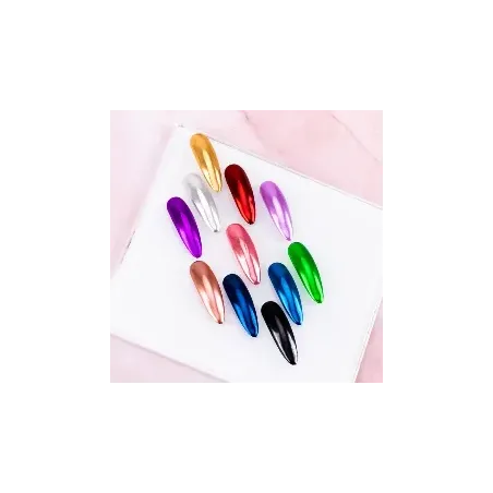 Polvere effetto specchio/mirror monocolore GLASS Mollylac 1gr, unghie Allepaznokcie, GLITTER - POLVERI - PIGMENTI unghie.