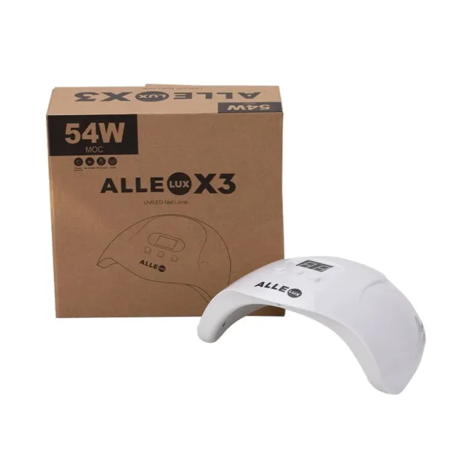 Lampada uvled diodi ALLELUX X3,18 diodi, 54W  con spina + cavo usb, unghie Allepaznokcie, LAMPADE UV/LED unghie.