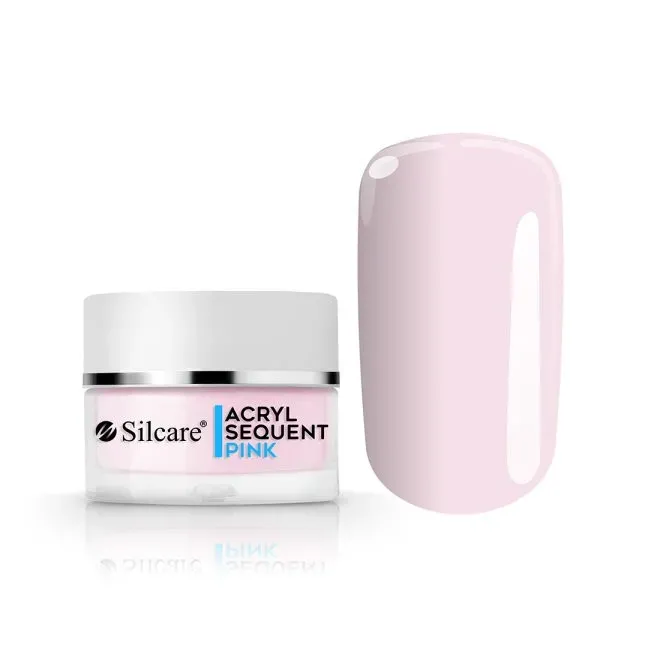 Polvere acrilica costruttore Sequent acryl PRO LUX PINK Silcare 36 gr, unghie Silcare, OUTLET unghie.