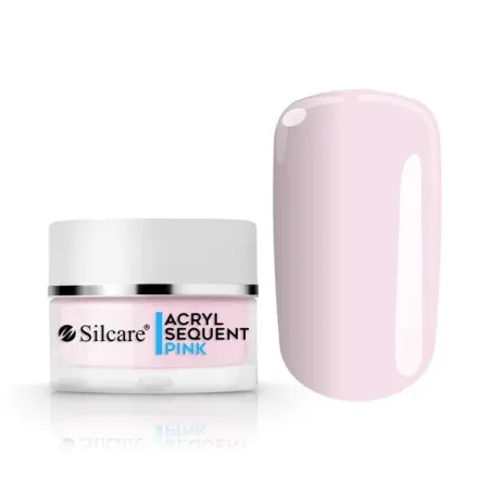 Polvere acrilica costruttore Sequent acryl PRO LUX PINK Silcare 36 gr, unghie Silcare, OUTLET unghie.