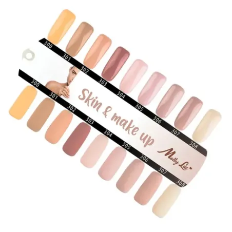 Semipermanente Mollylac SKIN & MAKEUP Allepaznokcie 5 ml, unghie Allepaznokcie, SEMIPERMANENTI unghie.