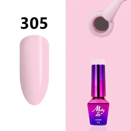 Semipermanente Mollylac SKIN & MAKEUP Allepaznokcie 5 ml, unghie Allepaznokcie, SEMIPERMANENTI unghie.