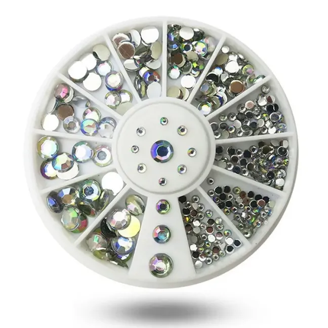 Ruota swarowski boreali,varie misure, 300 pz, unghie Altro, RUOTE unghie.