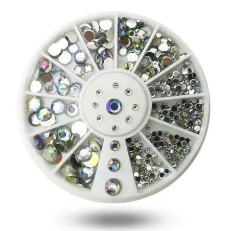 Ruota swarowski boreali,varie misure, 300 pz, unghie Altro, RUOTE unghie.
