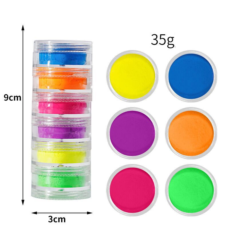 Kit pigmenti fluorescenti 6 colori, 35 gr