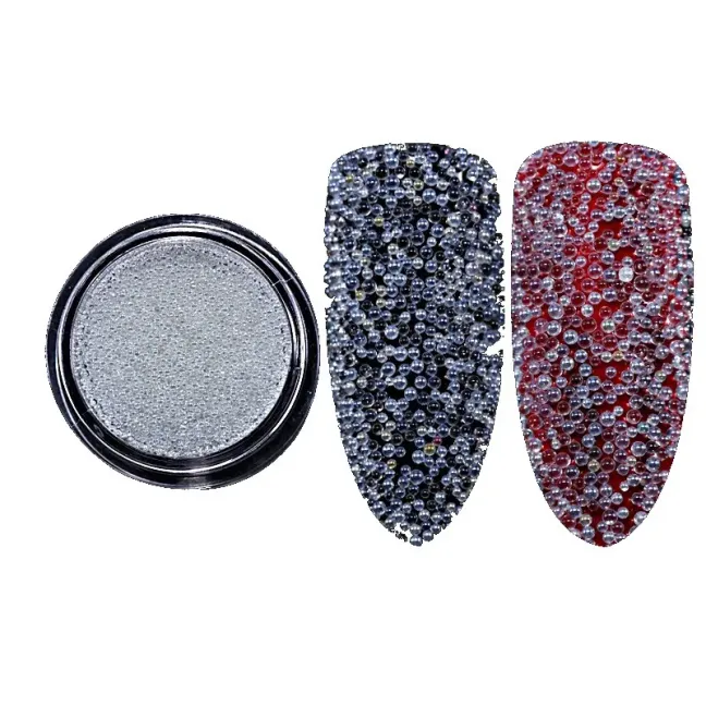 Sfere caviar trasparenti arcobaleno 0.8 mm 25gr, unghie Altro, OUTLET unghie.