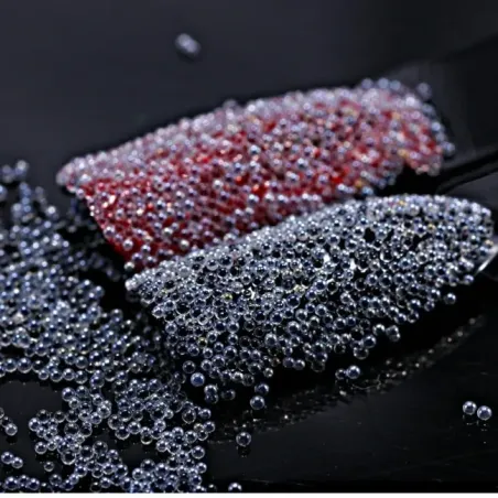 Sfere caviar trasparenti arcobaleno 0.8 mm 25gr, unghie Altro, OUTLET unghie.