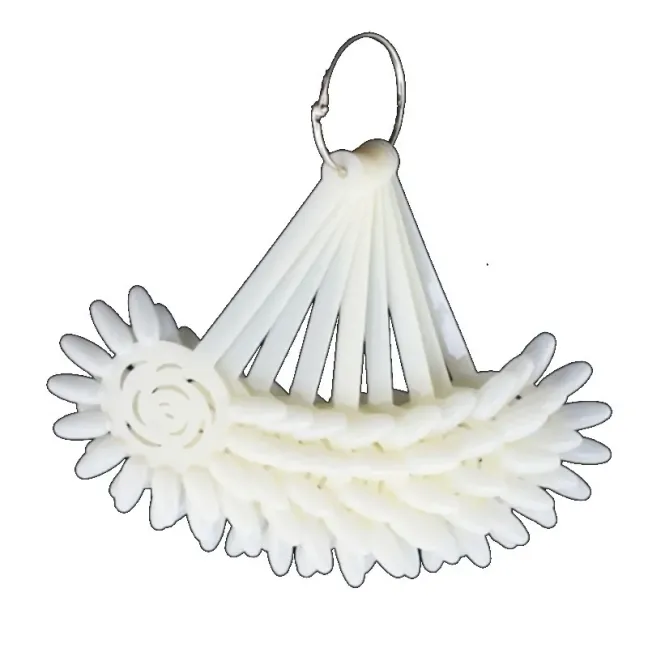 Espositore 120 tip margherita natural a ventaglio con chiusura ad anello, unghie Altro, ESPOSITORI TIP unghie.