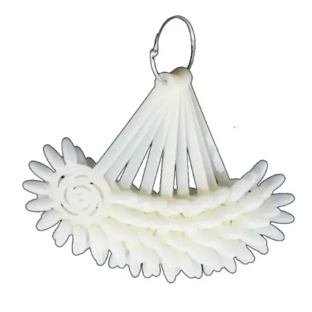 Espositore 120 tip margherita natural a ventaglio con chiusura ad anello, unghie Altro, ESPOSITORI TIP unghie.
