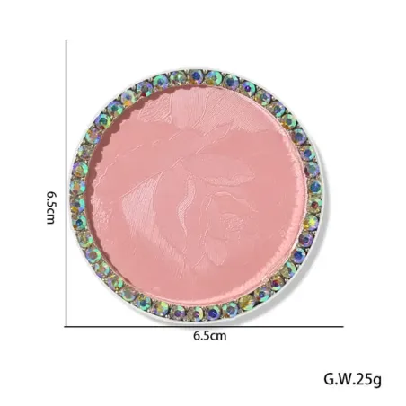 Cornice espositore tip rotondo decorativo rosa con brillanti, unghie Altro, OUTLET unghie.