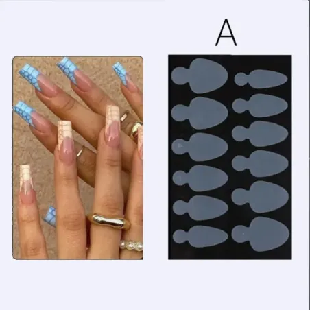 Stampo french smile line in silicone per dual form A, unghie Altro, OUTLET unghie.