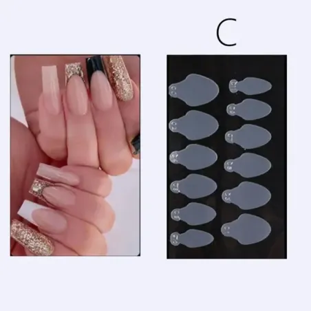 Stampo french smile line in silicone per dual form C, unghie Altro, OUTLET unghie.