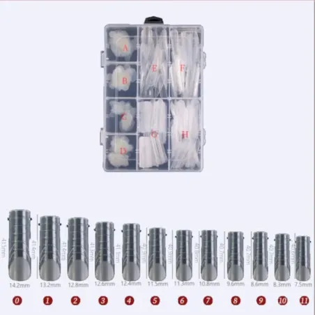 Box tip dualform e stampi silicone french completo, unghie Altro, NAILFORM CARTINE - TIP unghie.