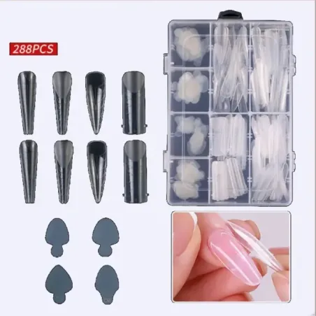 Box tip dualform e stampi silicone french completo, unghie Altro, NAILFORM CARTINE - TIP unghie.
