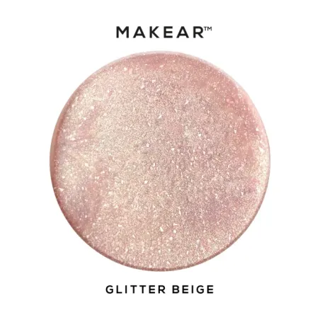 Gel costruttore GEL&GO GLITTER BEIGE Makear 50 gr, unghie Makear, GEL COSTRUTTORI unghie.