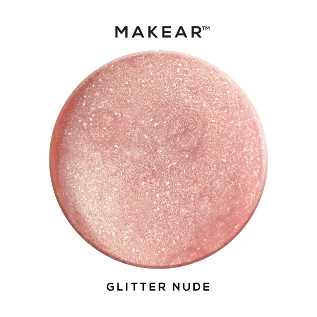 Gel costruttore GEL&GO GLITTER NUDE Makear 50 gr, unghie Makear, GEL COSTRUTTORI unghie.