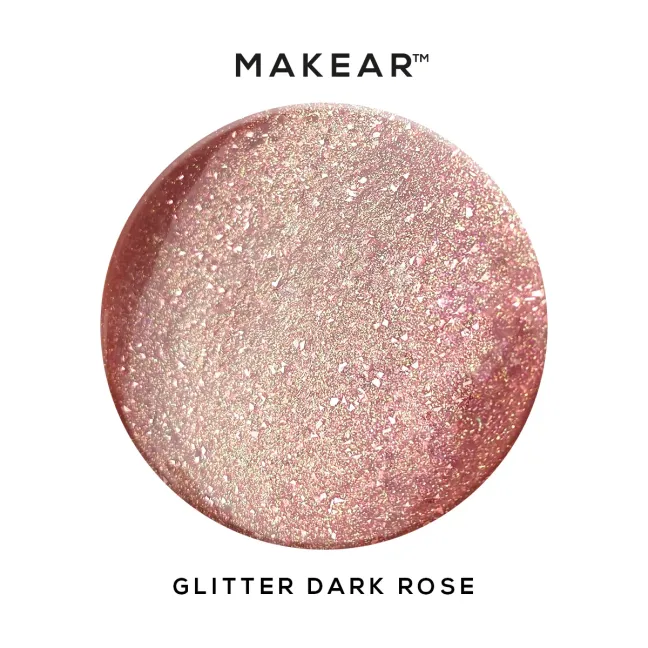Gel costruttore GEL&GO GLITTER DARK ROSE Makear 50 gr, unghie Makear, GEL COSTRUTTORI unghie.