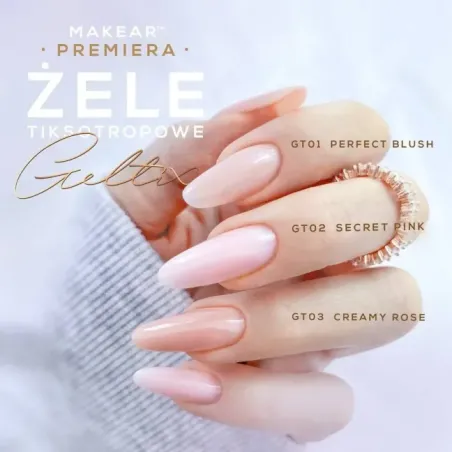 Gel costruttore GELTIX PERFECT BLUSH Makear 50 gr, unghie Makear, GEL COSTRUTTORI unghie.