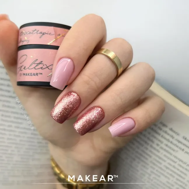 Gel costruttore GELTIX PERFECT BLUSH Makear 50 gr, unghie Makear, GEL COSTRUTTORI unghie.