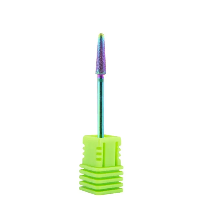 Punta fresa cuticole, forma cono medio arrotondato, in diamante, unghie Allepaznokcie, PUNTE FRESA unghie.