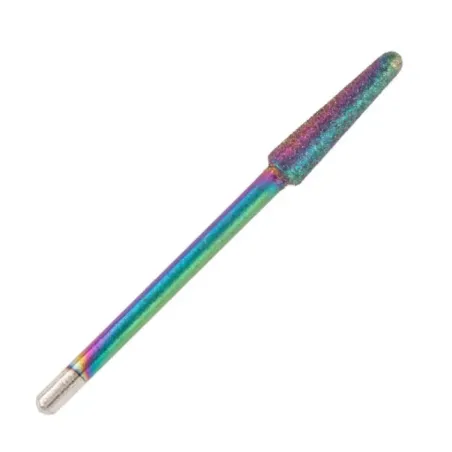 Punta fresa cuticole, forma cono medio arrotondato, in diamante, unghie Allepaznokcie, PUNTE FRESA unghie.