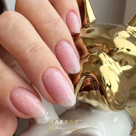 Base ibrida glitter RUBBER SPARKLING CASIOPEIA Makear 8 ml, unghie Makear, BASI & TOP unghie.