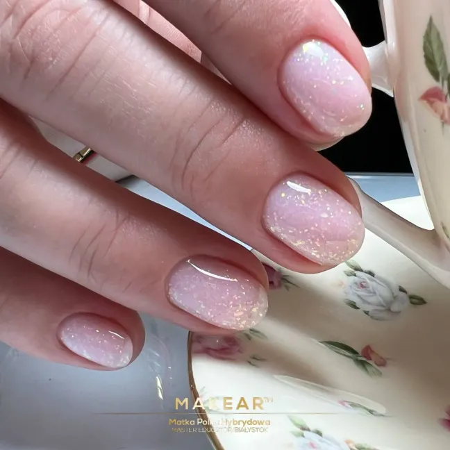 Base ibrida glitter RUBBER SPARKLING ANDROMED Makear 8 ml, unghie Makear, BASI & TOP unghie.