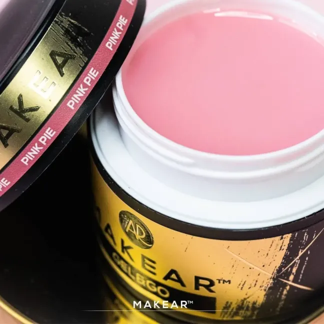 Gel costruttore GEL&GO PINK PIE Makear 50 gr, unghie Makear, GEL COSTRUTTORI unghie.