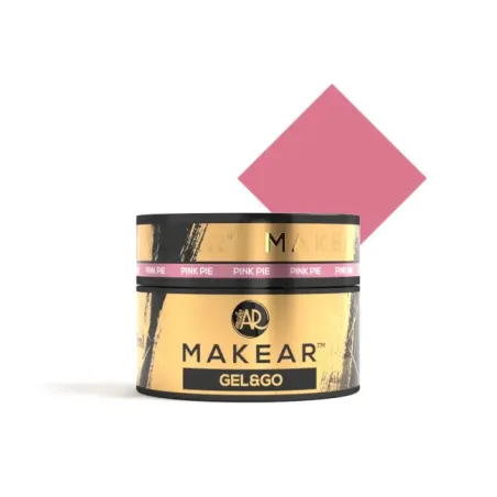 Gel costruttore GEL&GO PINK PIE Makear 50 gr, unghie Makear, GEL COSTRUTTORI unghie.