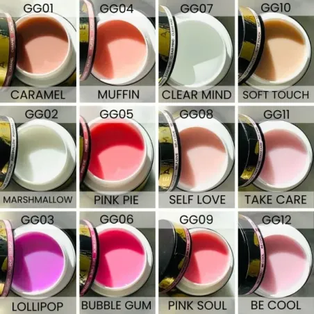 Gel costruttore GEL&GO BUBBLE GUM Makear 50 gr, unghie Makear, GEL COSTRUTTORI unghie.