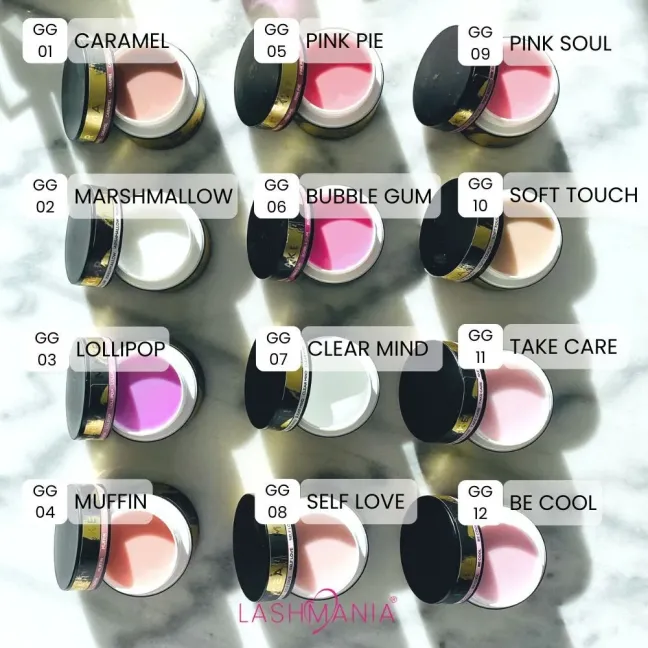 Gel costruttore GEL&GO BUBBLE GUM Makear 50 gr, unghie Makear, GEL COSTRUTTORI unghie.