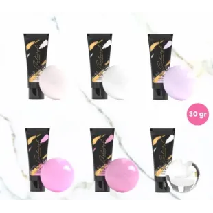 Polygel Acrygel GELACRYL MILKY WHITE Makear 30 gr, unghie Makear, ACRYGEL unghie. 2