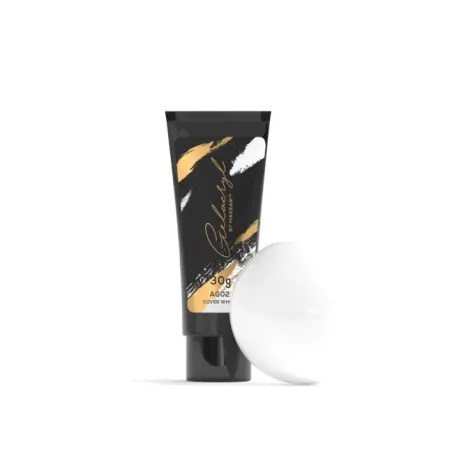 Polygel Acrygel GELACRYL COVER WHITE Makear 30 gr, unghie Makear, ACRYGEL unghie.