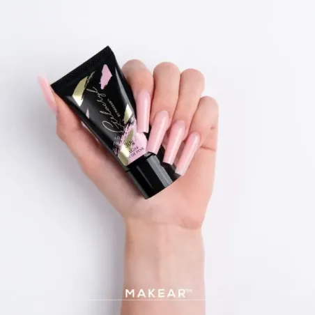 Polygel Acrygel GELACRYL NUDE PINK Makear 30 gr, unghie Makear, ACRYGEL unghie.