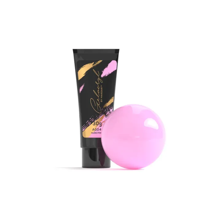 Polygel Acrygel GELACRYL NUDE PINK Makear 30 gr, unghie Makear, ACRYGEL unghie.